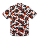 Chemise à manches courtes avec col camp et imprimé Match